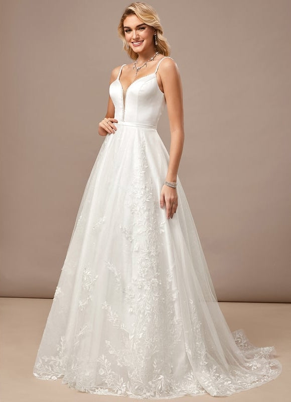Robe de Soirée Élégance Tulle Perlé - gallery 1