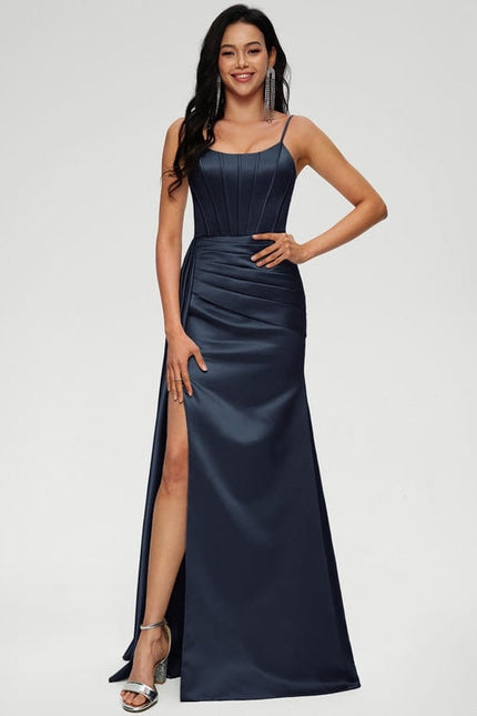 Robe de Soirée Satin Nuit - gallery 1
