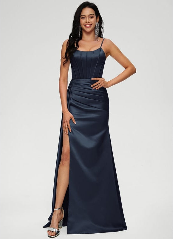 Robe de Soirée Satin Nuit - gallery 1