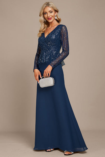 Robe de Soirée Velours Saphir