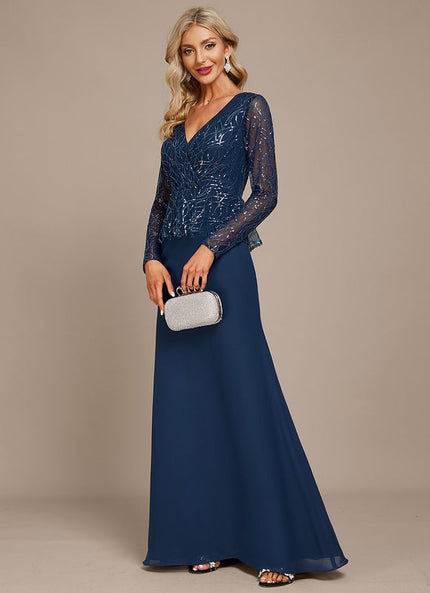 Robe de Soirée Velours Saphir