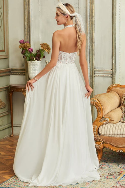 Robe de Soirée Éthérée Satinée - gallery 2