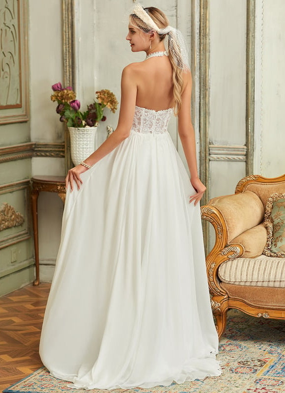 Robe de Soirée Éthérée Satinée - gallery 2