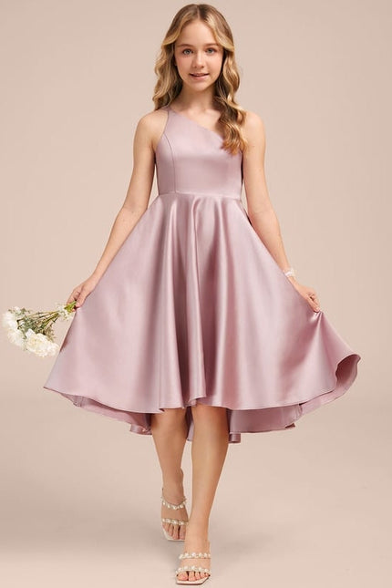 Robe de Soirée Satin Lilas Chic