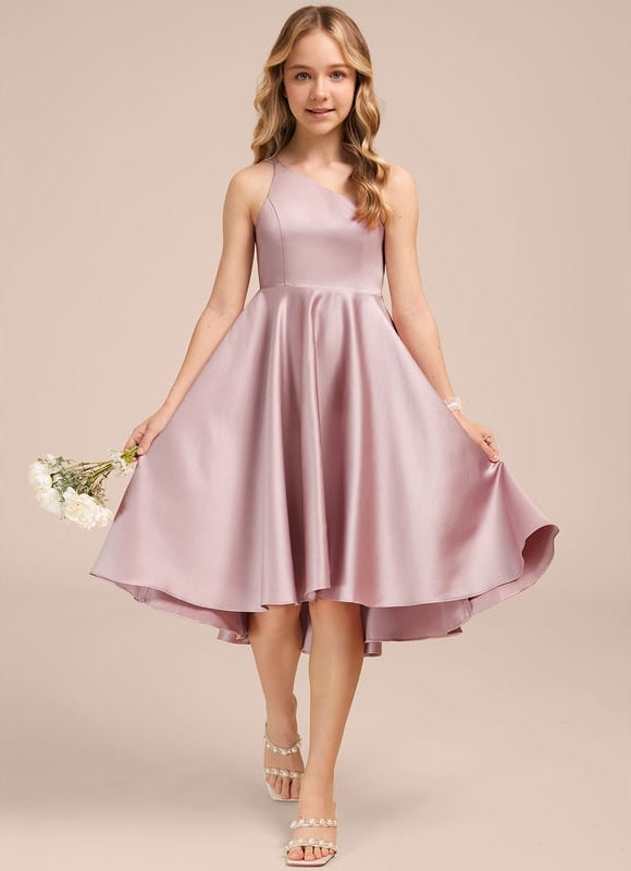 Robe de Soirée Satin Lilas Chic