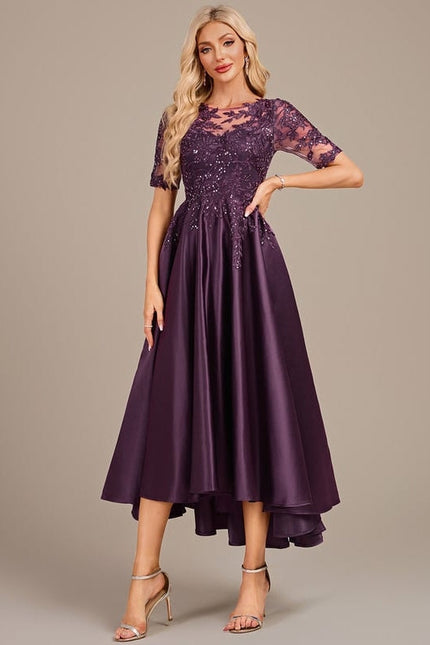 Robe de Soirée Violette Chic - gallery 3