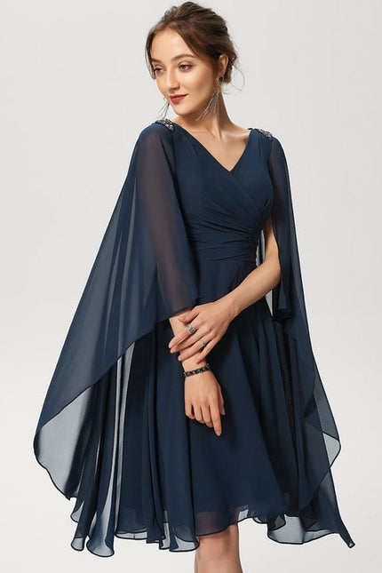 Robe de Soirée Voile Élégant