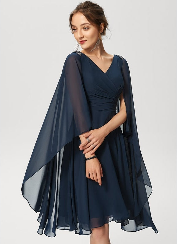 Robe de Soirée Voile Élégant