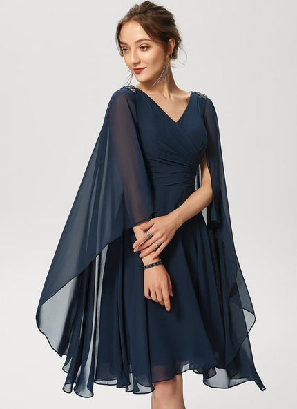 Robe de Soirée Voile Élégant