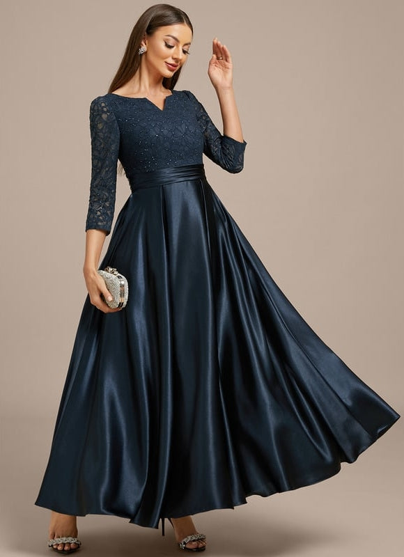 Robe De Soirée Forme Trapèze - gallery 4