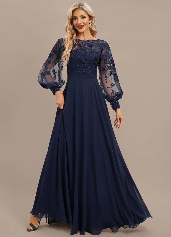 Robe de Soirée Élégante Azur