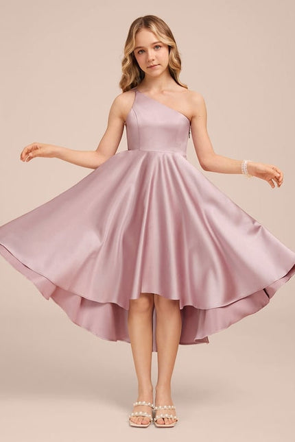 Robe de Soirée Satin Lilas Chic - gallery 4