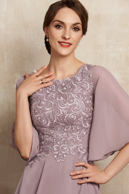 Robe de Soirée Lilas Enchanté - gallery 3