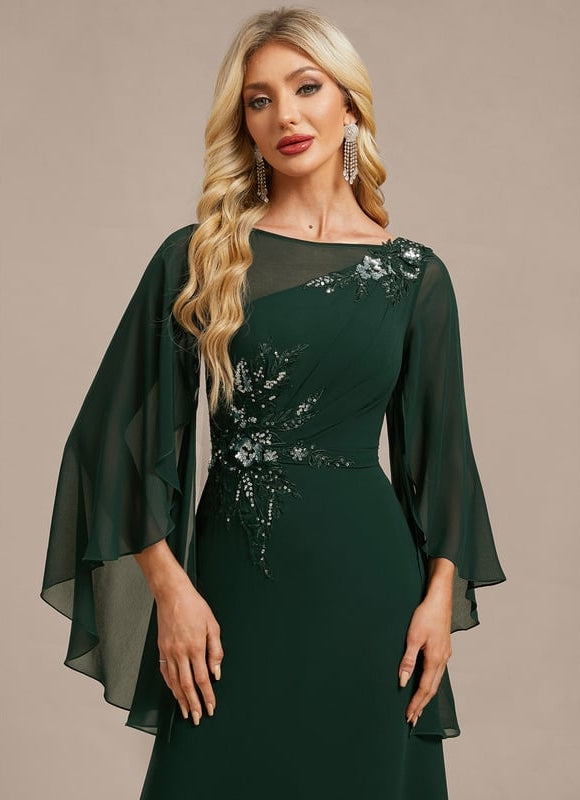 Robe de Soirée Émeraude Élégante - gallery 2