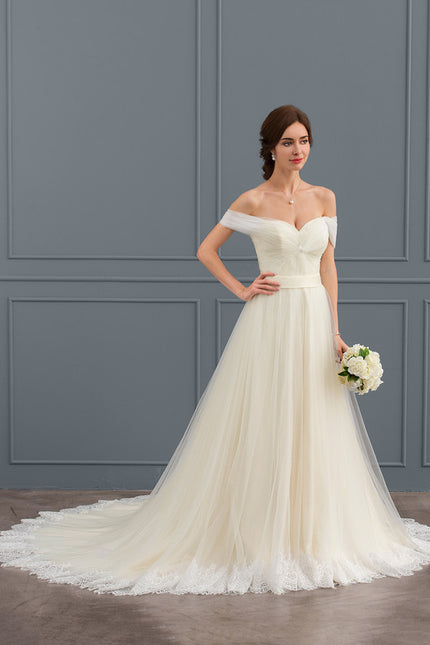 Robe de Soirée Élégance Tulle Naturel - gallery 4
