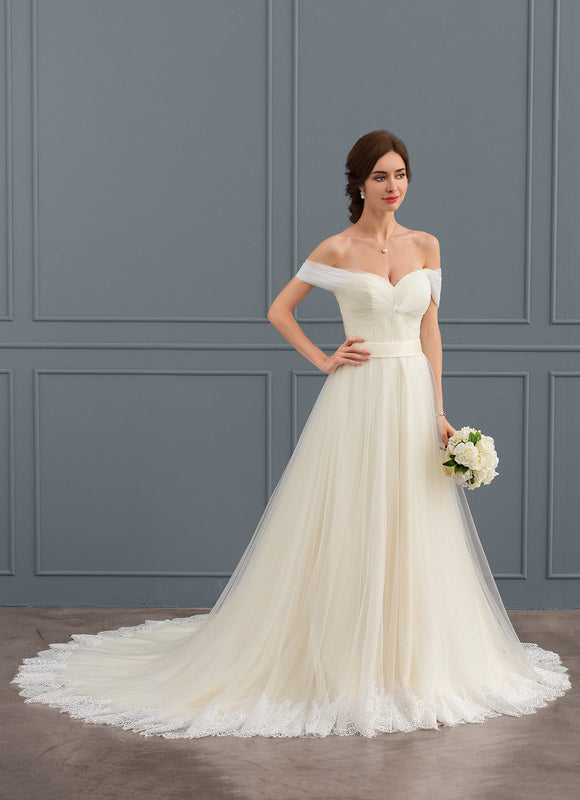 Robe de Soirée Élégance Tulle Naturel - gallery 4