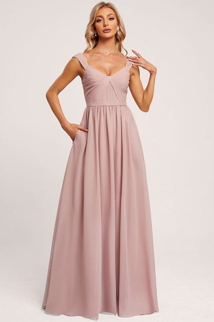 Robe de Soirée Aube Satinée - gallery 4