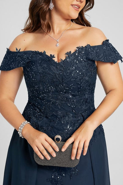 Robe de Soirée Émeraude Brodée - gallery 7