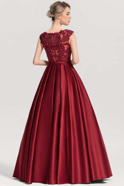 Robe de Soirée Éblouissante Cerise - gallery 2