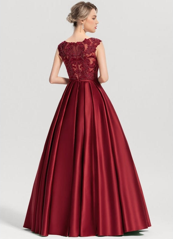 Robe de Soirée Éblouissante Cerise - gallery 2