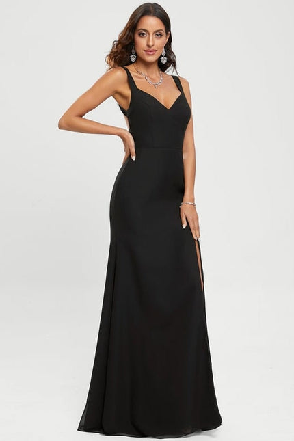 Robe de Soirée Noir Éclat Solaire - gallery 4