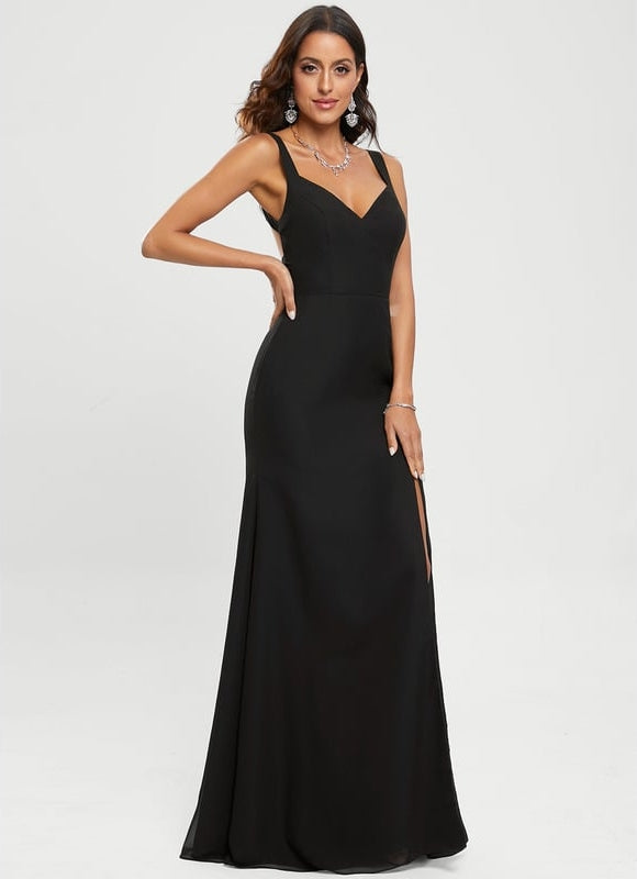 Robe de Soirée Noir Éclat Solaire - gallery 4
