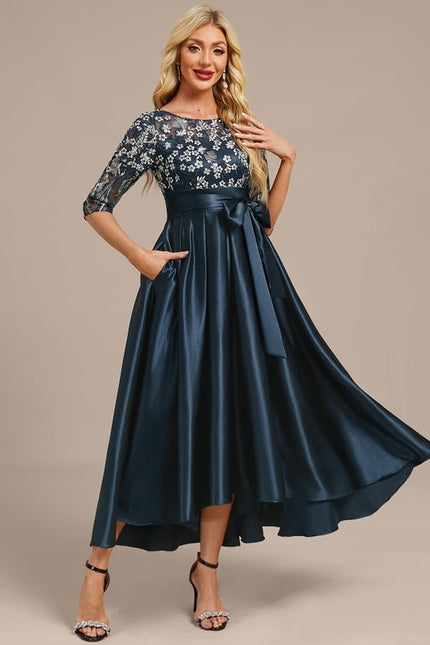 Robe de Soirée Élégante Marine