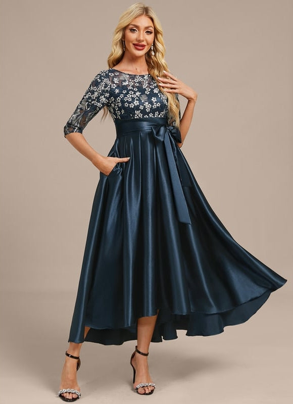 Robe de Soirée Élégante Marine