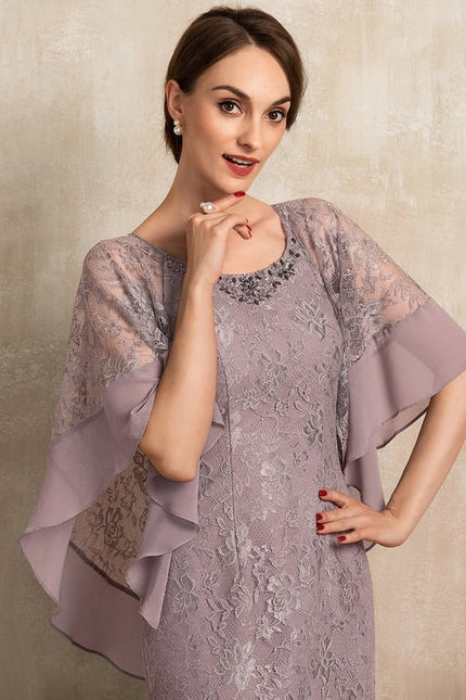 Robe de Soirée Velours Lavande - gallery 3