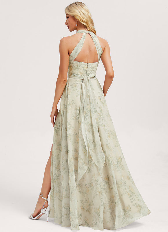 Robe de Soirée Bordeaux Fluide - gallery 5