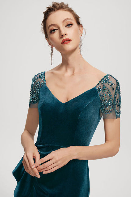 Robe de Soirée Velours Élancé - gallery 5