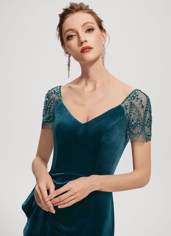 Robe de Soirée Velours Élancé - gallery 5