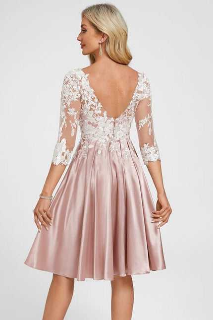 Robe de Soirée Rose Floral - gallery 6