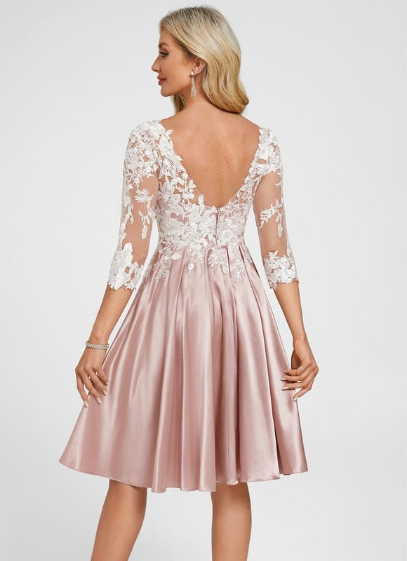 Robe de Soirée Rose Floral - gallery 6
