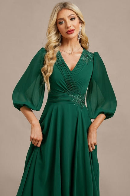 Robe De Soirée Plissée - gallery 1