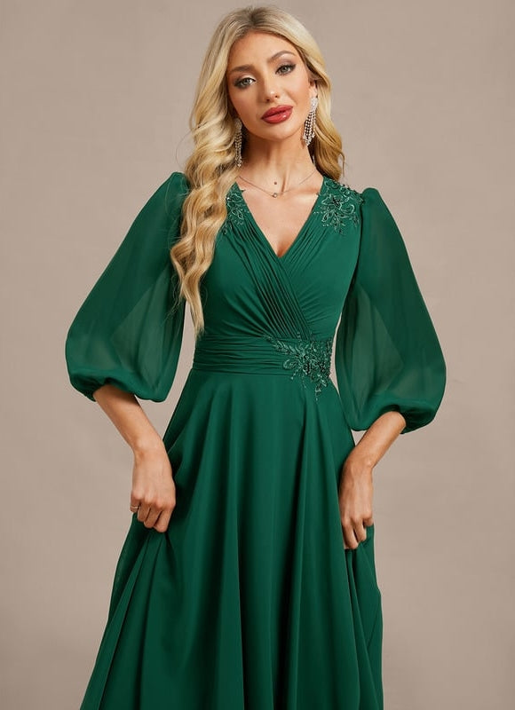 Robe De Soirée Plissée - gallery 1