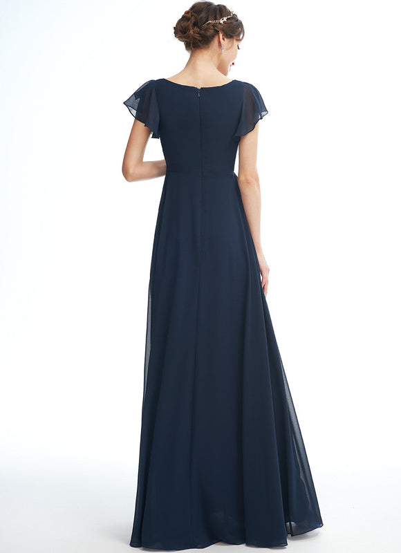 Robe de Soirée Flottante Rosée - gallery 2