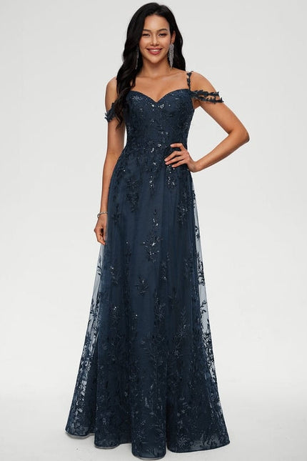 Robe de Soirée Velours Étoilé - gallery 1