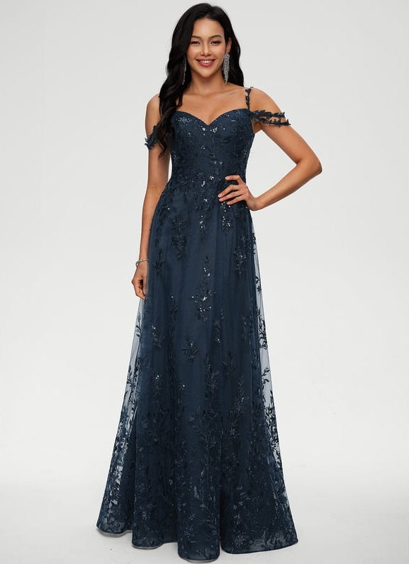 Robe de Soirée Velours Étoilé - gallery 1