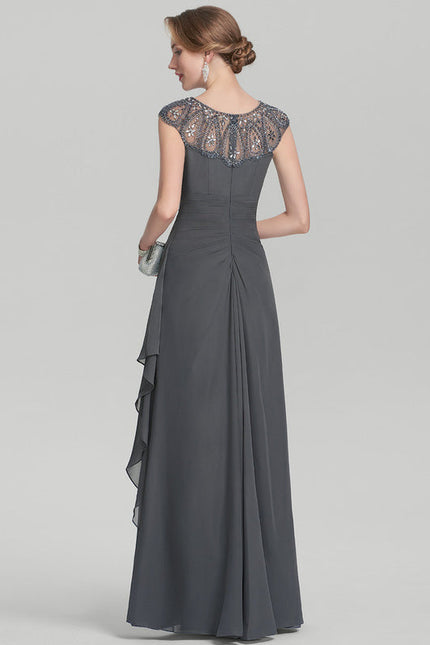Robe de Soirée Charme Grise - gallery 4