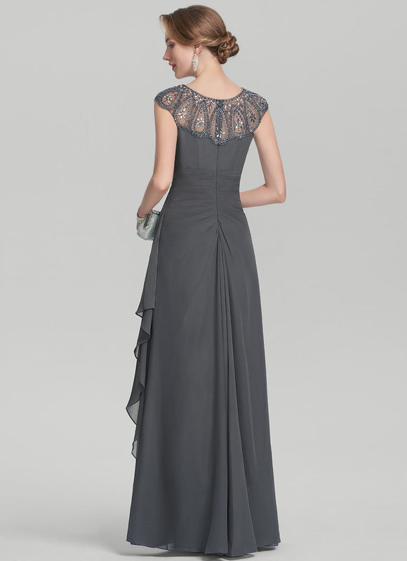Robe de Soirée Charme Grise - gallery 4