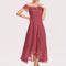 Robe de Soirée Mousseline Marine