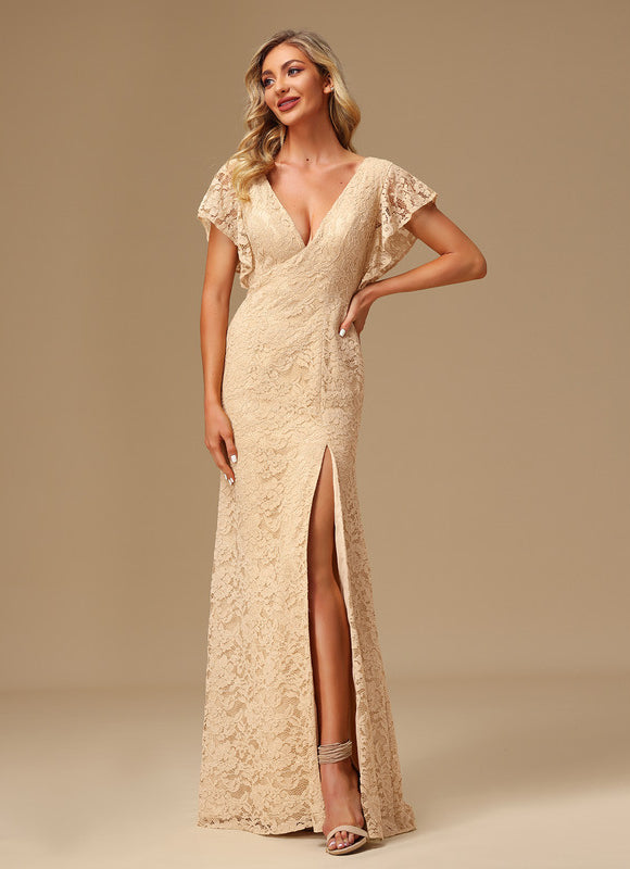 Robe de Soirée Élégance Lavande Flottante