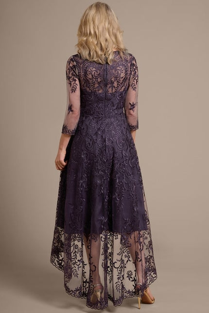 Robe de Soirée Dentelle Élevée - gallery 7