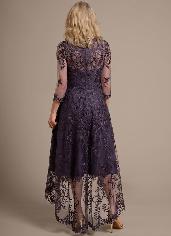 Robe de Soirée Dentelle Élevée - gallery 7