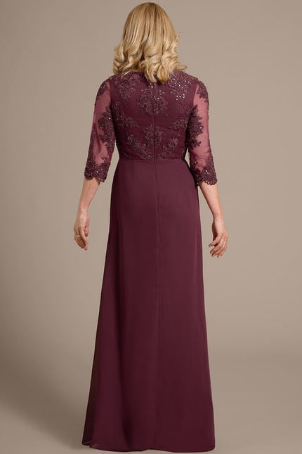 Robe de Soirée Élegante Prune - gallery 5