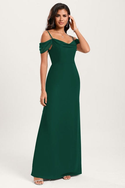 Robe de Soirée Écrue Flottante - gallery 1