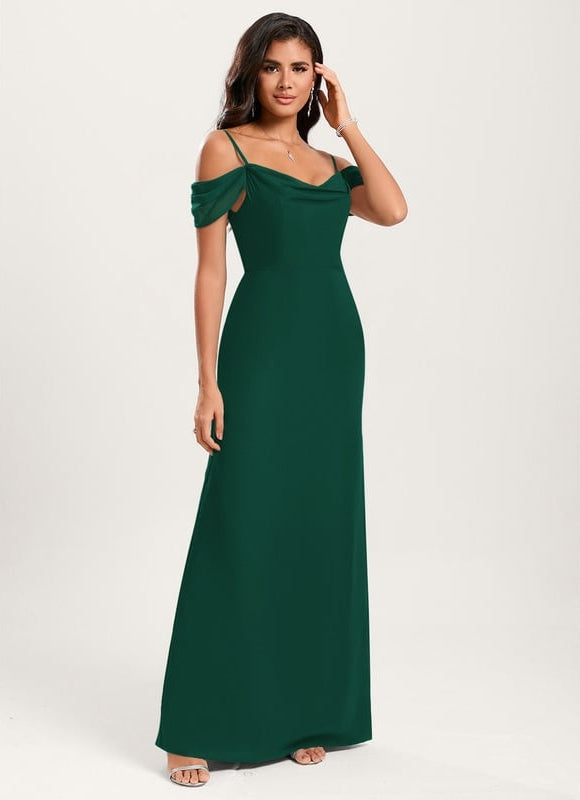 Robe de Soirée Écrue Flottante - gallery 1