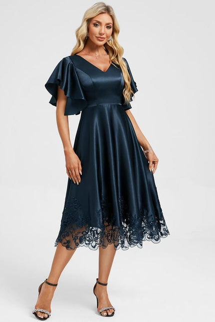 Robe de Soirée Vaporeuse Émeraude