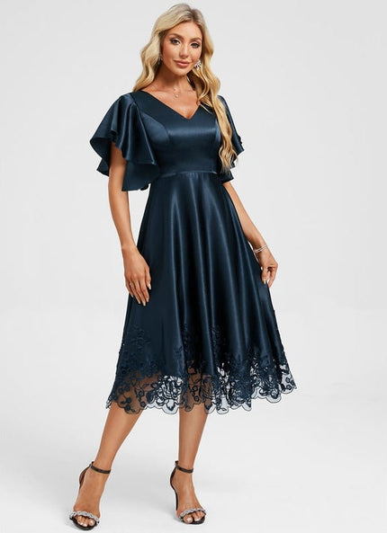 Robe de Soirée Vaporeuse Émeraude